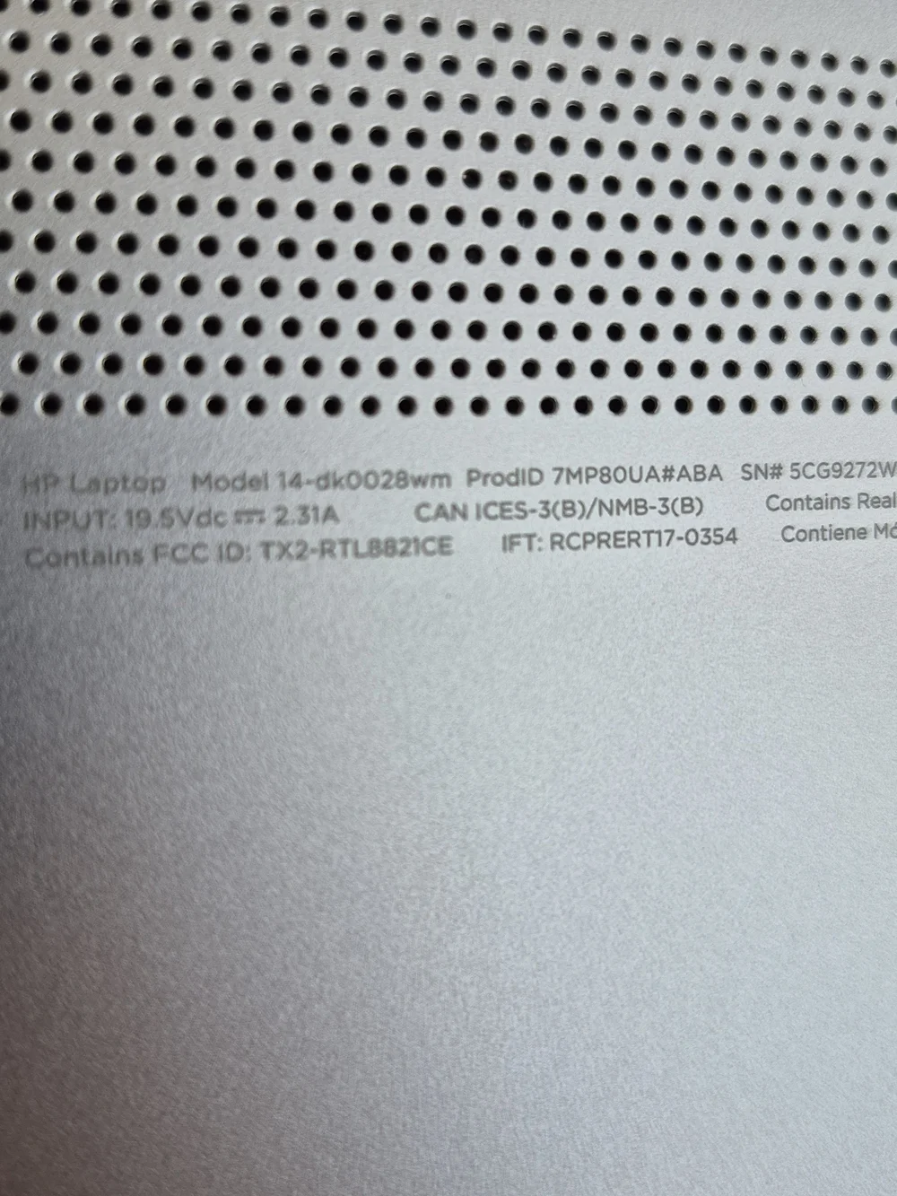 HP 14-dk0028wm 7MP80UA 14